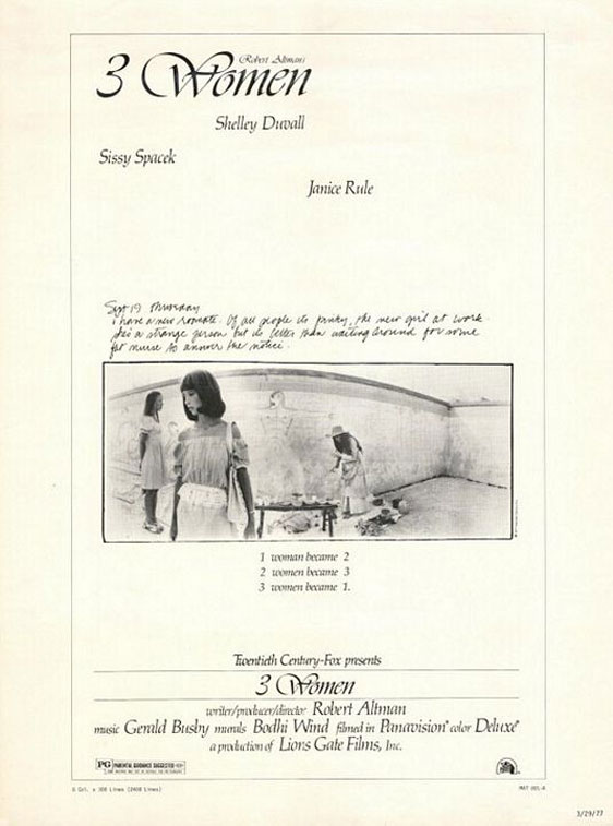 3 Women Poster #1