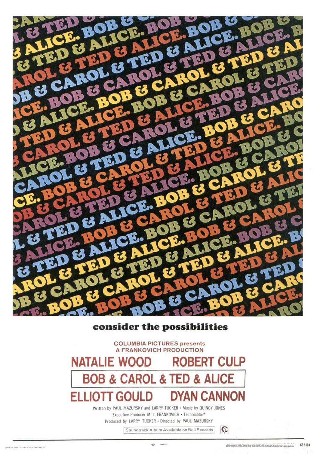 Bob & Carol & Ted & Alice Poster #2