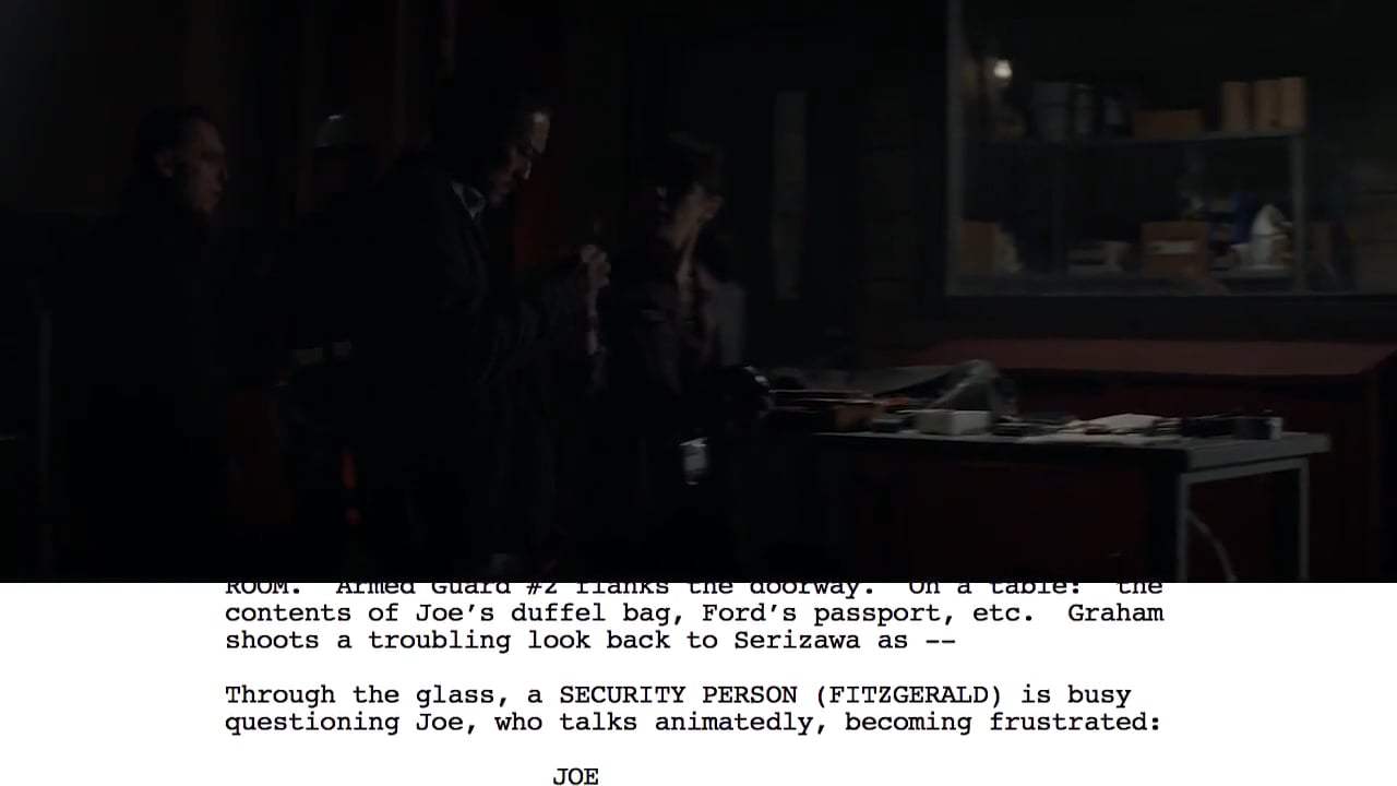 Godzilla Featurette - From Script to Screen: Joe held in Confinement (2014) Screen Capture #1