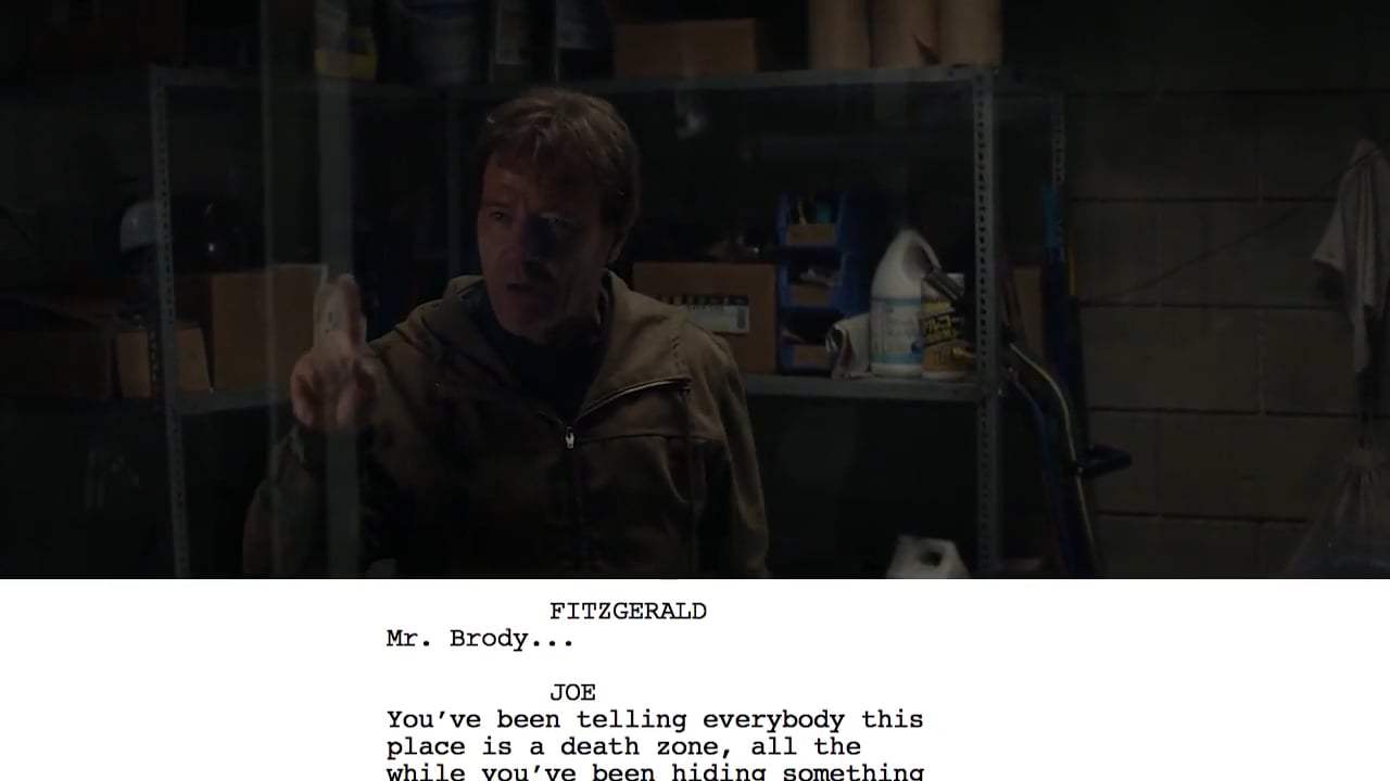 Godzilla Featurette - From Script to Screen: Joe held in Confinement (2014) Screen Capture #2