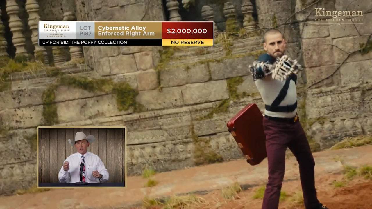 Kingsman: The Golden Circle TV Spot - Kentucky Auctioneer (2017) Screen Capture #2