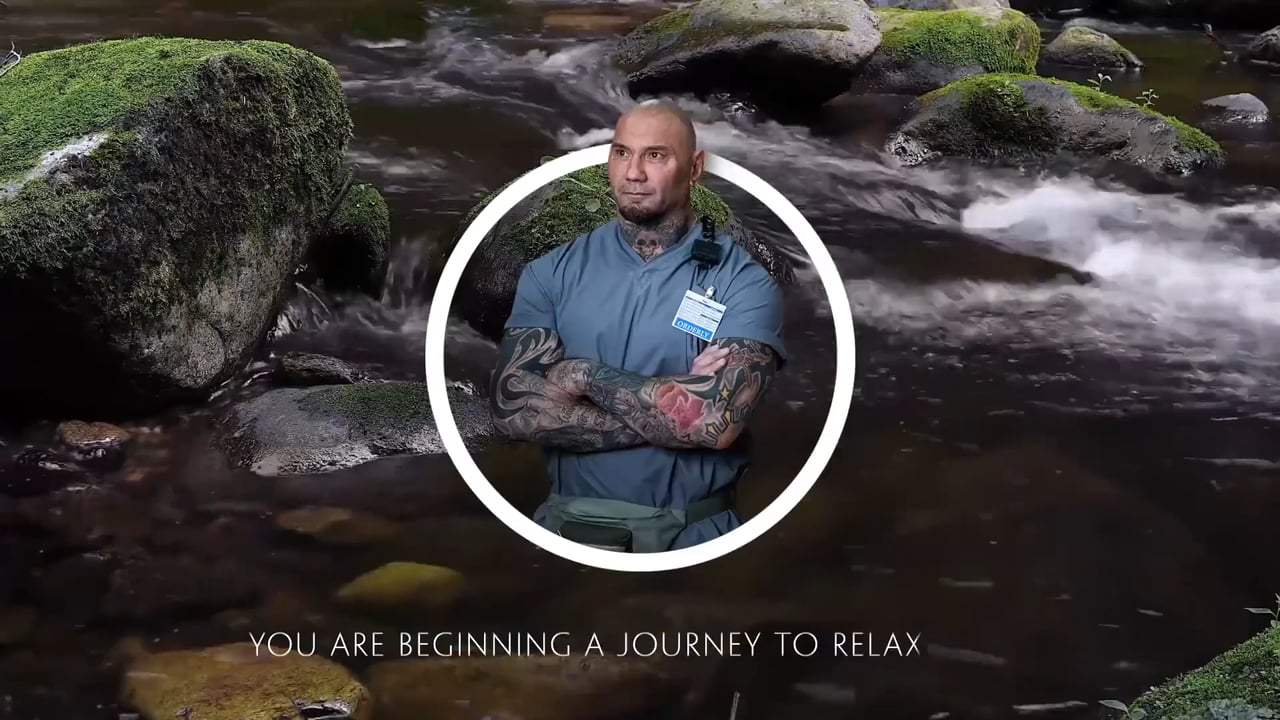 Hotel Artemis Viral - Relaxation with Dave Bautista (2018) Screen Capture #2