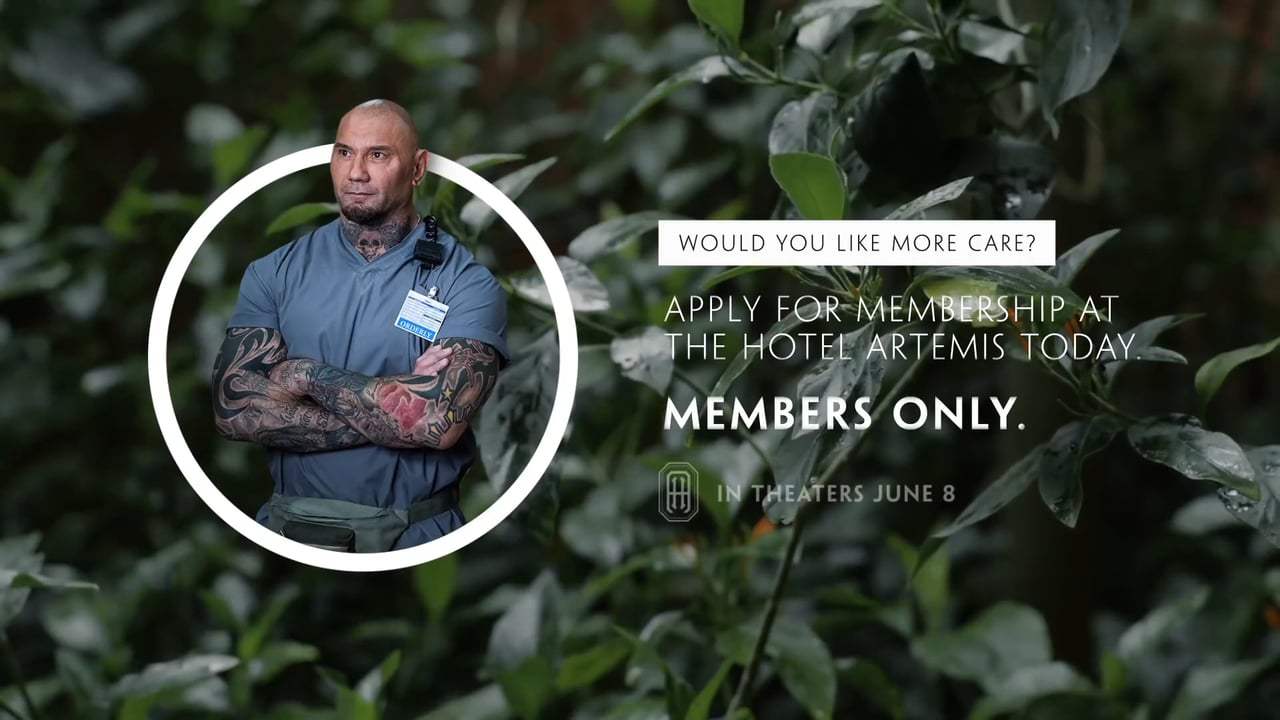 Hotel Artemis Viral - Dave Bautista's Tips for Peaceful Breathing (2018) Screen Capture #4