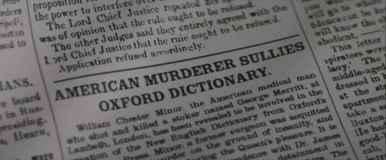 The Professor and the Madman Trailer (2019) Screen Capture #3