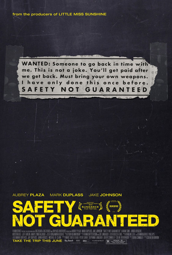 Safety Not Guaranteed Poster #2