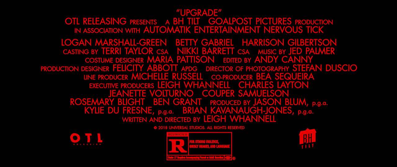 Upgrade Red Band TV Spot - Meet Stern (2018)
