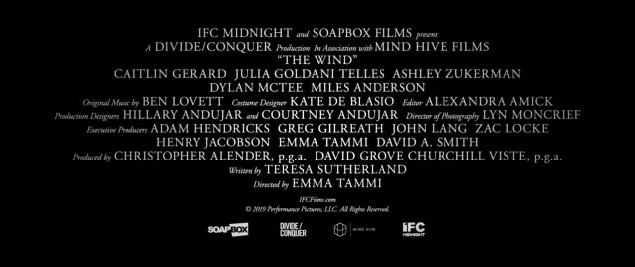 The Wind Trailer (2019)