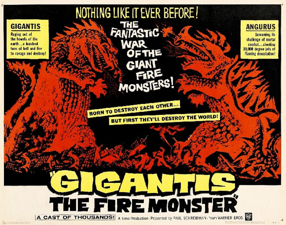 Gigantis, the Fire Monster (Gojira no gyakushû) Poster #2