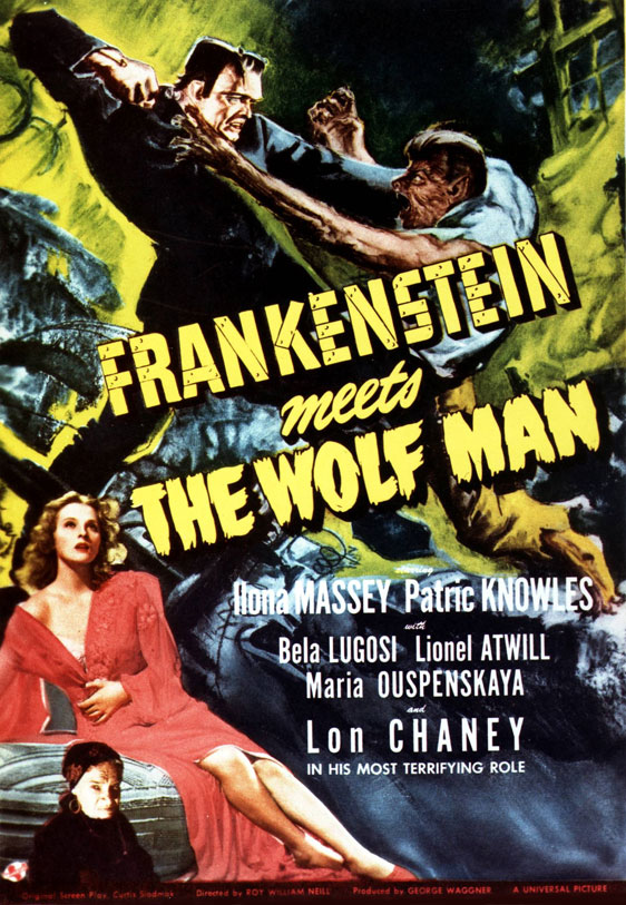 Frankenstein Meets the Wolf Man Poster #1