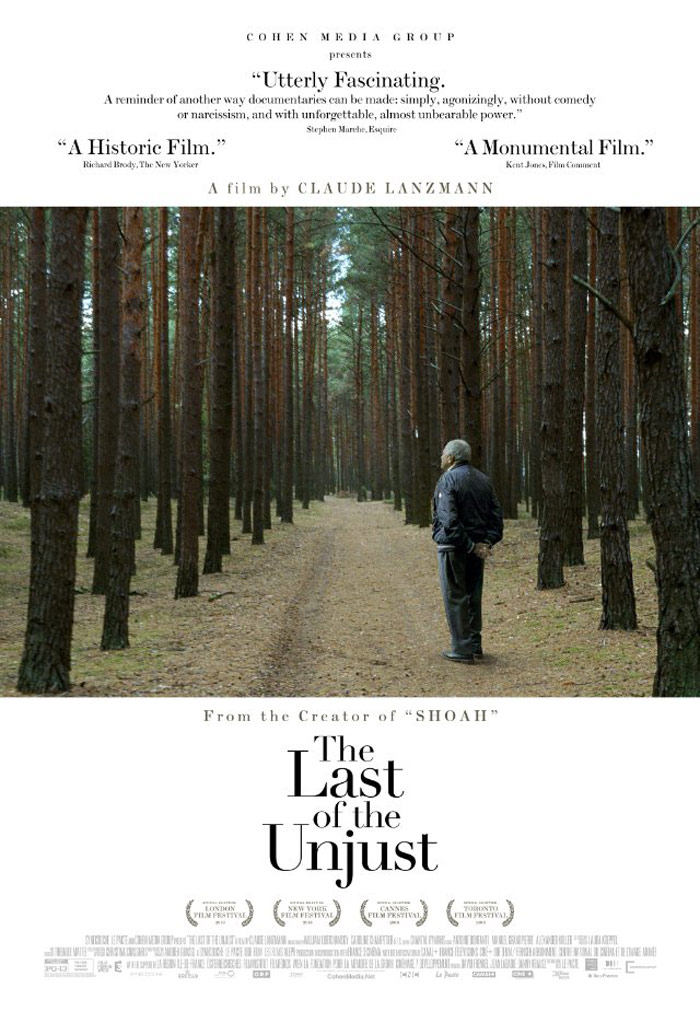 The Last of the Unjust (Le dernier des injustes) Poster #1