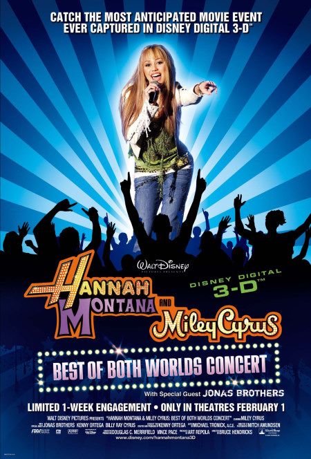 Hannah Montana/Miley Cyrus: Best of Both Worlds Concert Tour 3-D Poster #1